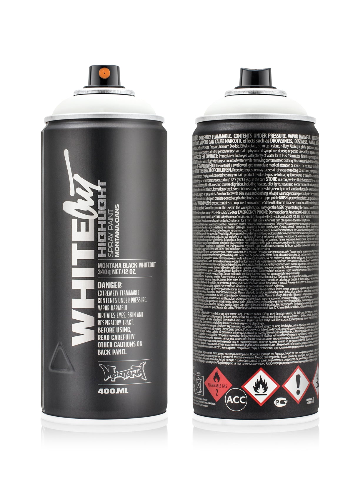 Montana Black 400ml Spray Paint – Whiteout (BLK 9150)