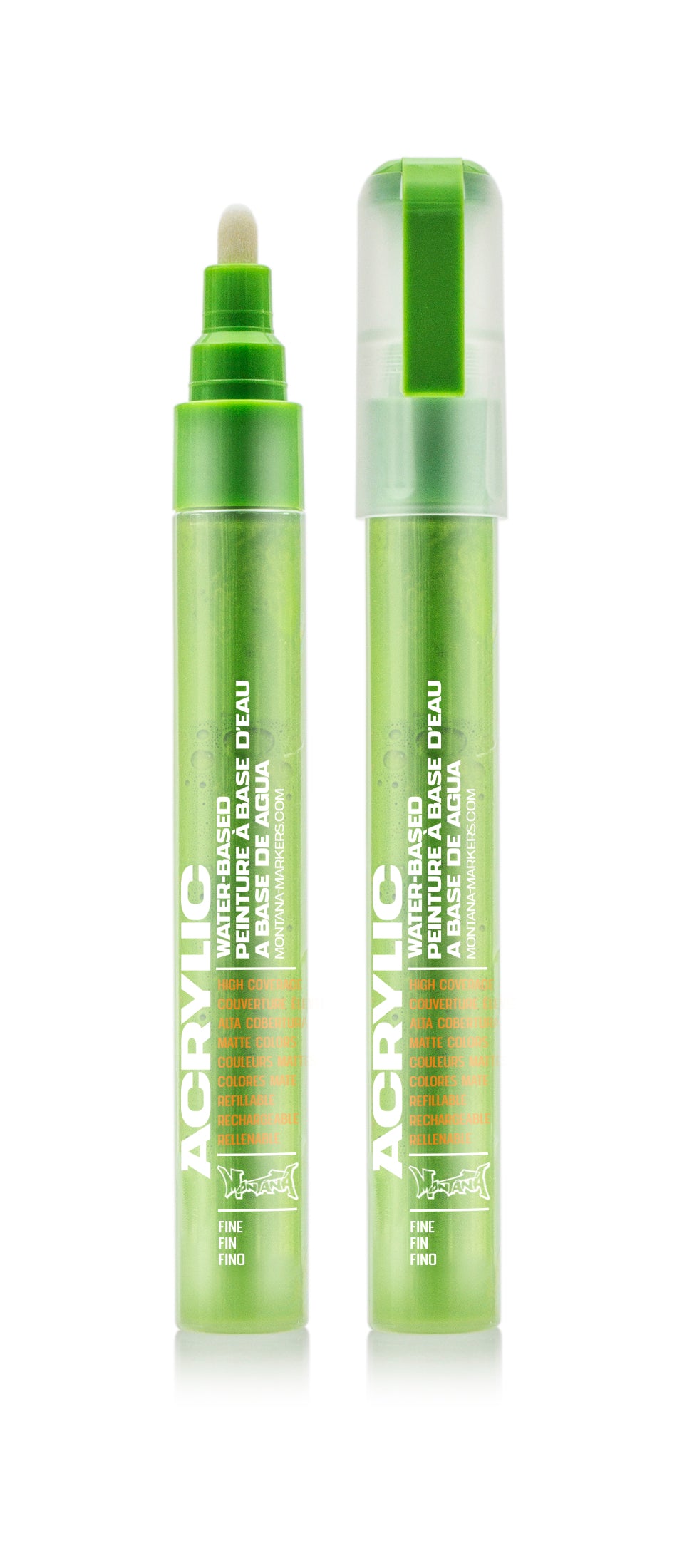 Montana Acrylic Marker 2mm – Shock Green Light
