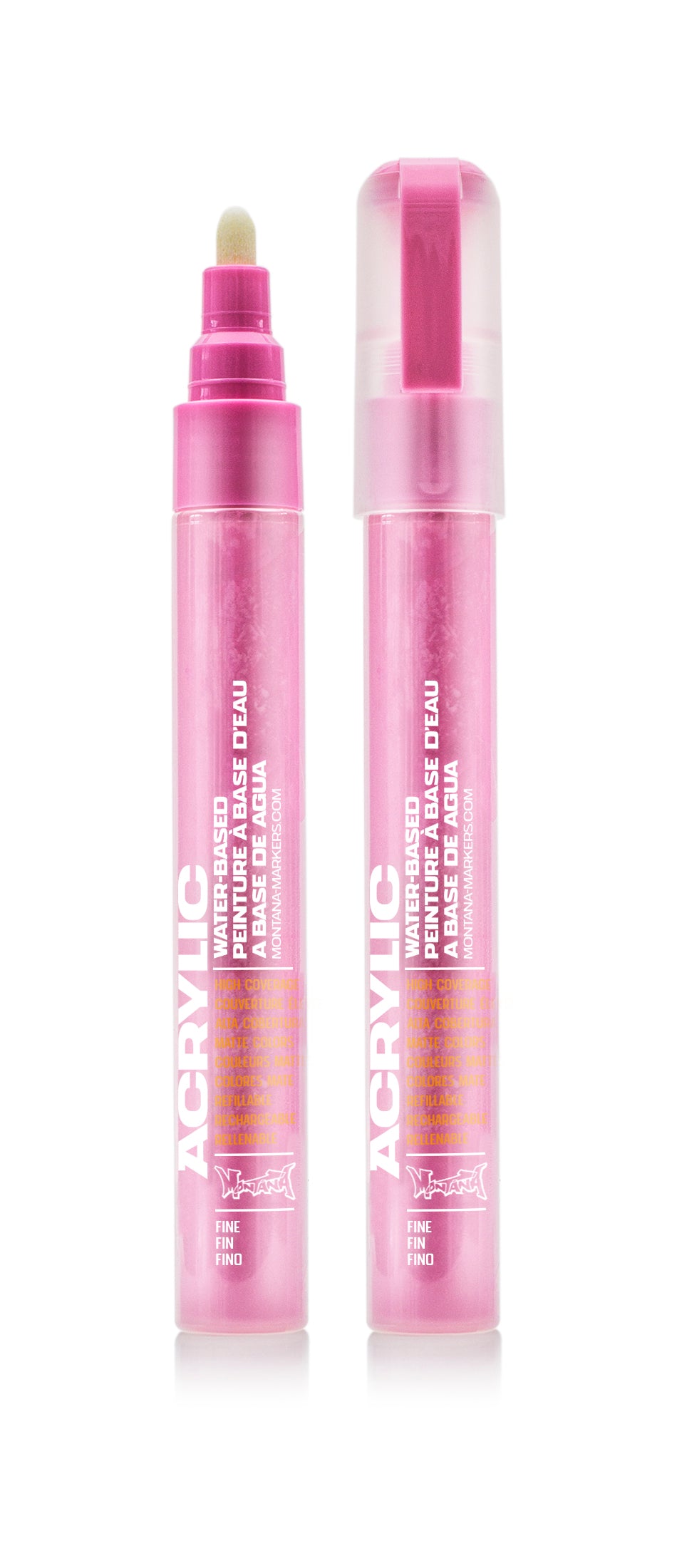 Montana Acrylic Marker 2mm – Shock Pink Light