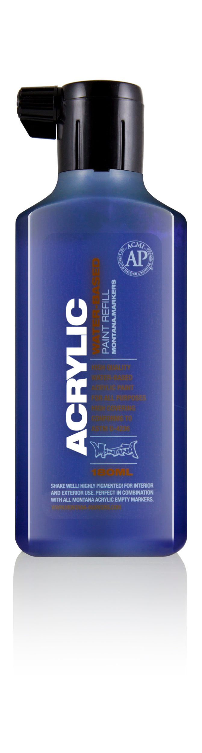 Montana Acrylic Marker Refill 180ml – Shock Blue Dark