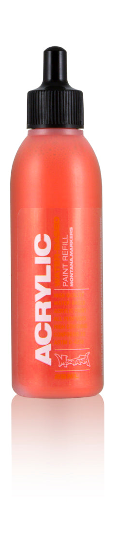Montana Acrylic Marker Refill 25ml – Shock Orange Dark