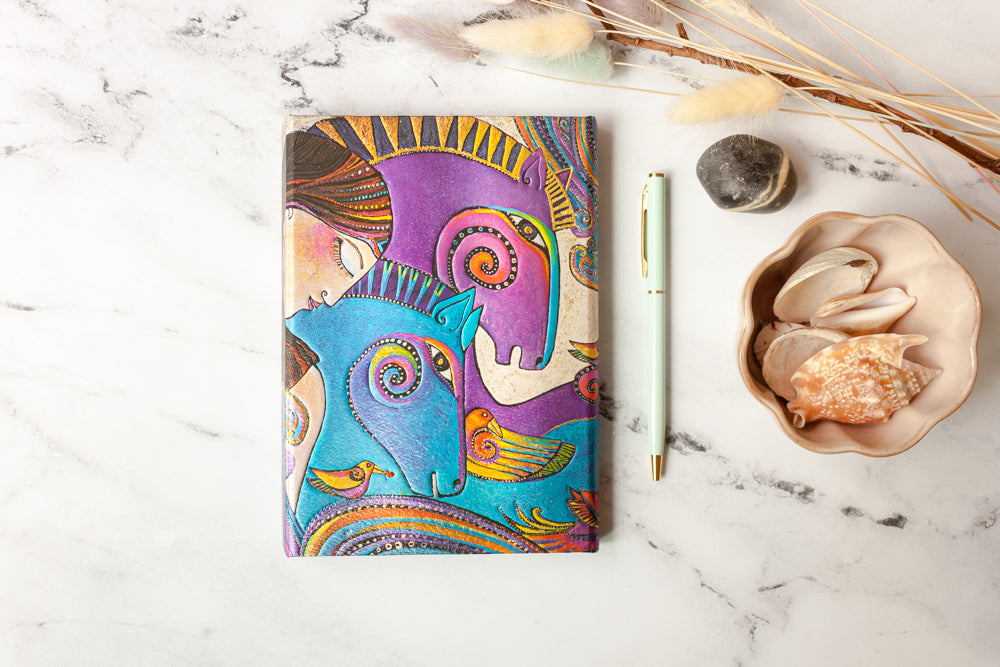 Paperblanks Maria and Mares Midi Hardback Journal – Plain, 144 Pages – design detail