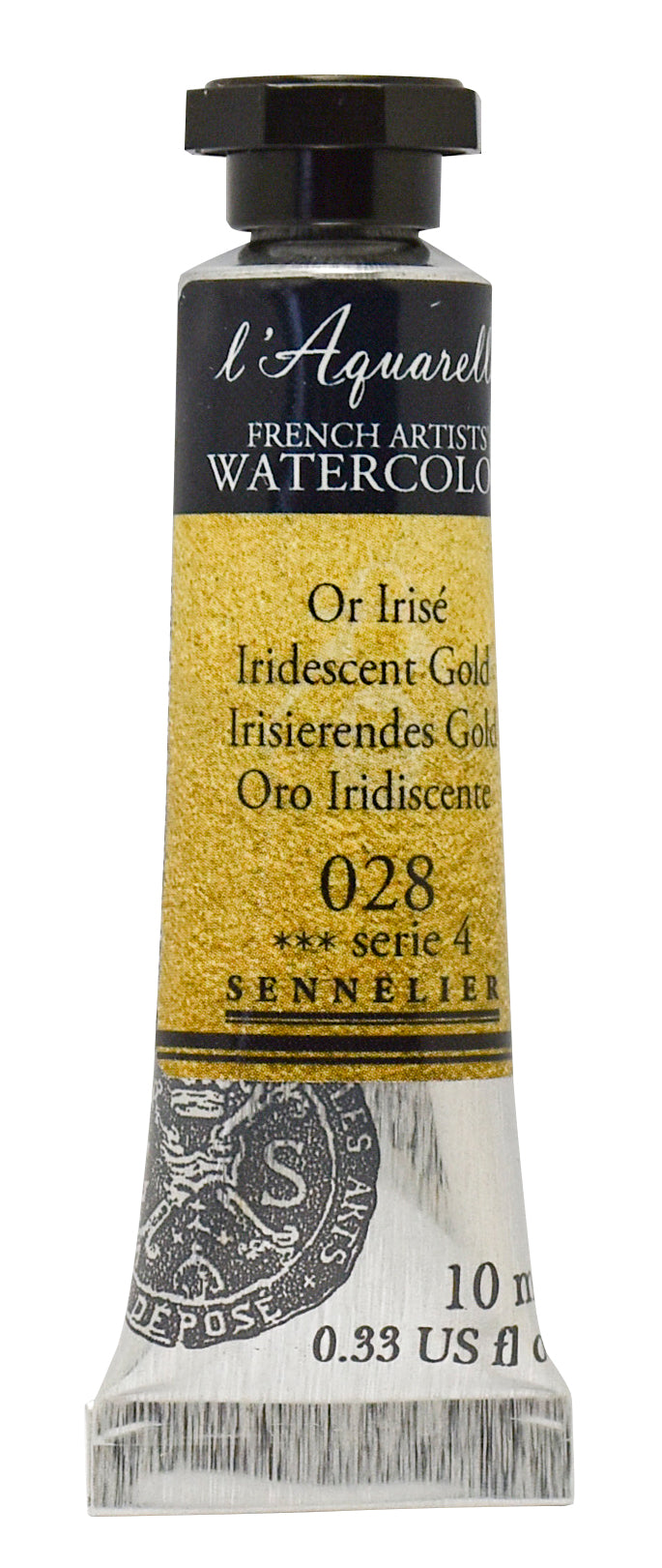 Sennelier Artist Watercolour 10ml Tube – Iridescent Gold 028