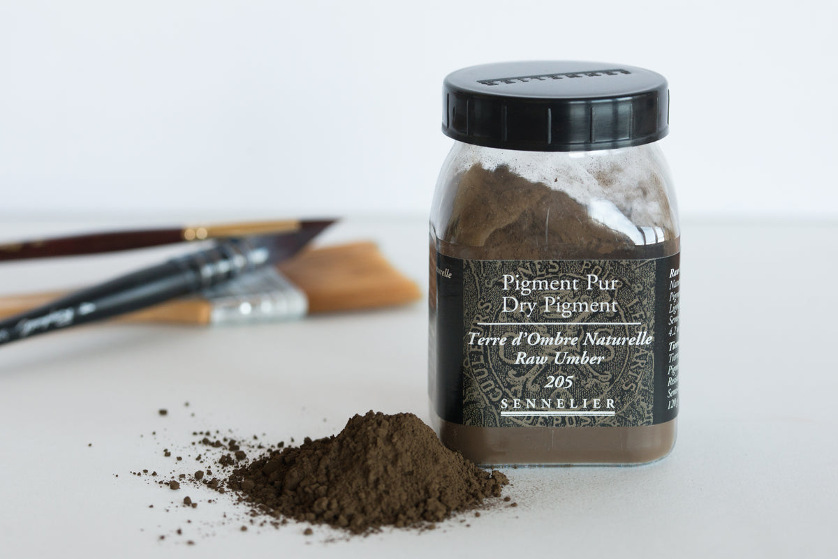 Sennelier Pure Pigment 120g Jar – Raw Umber 205