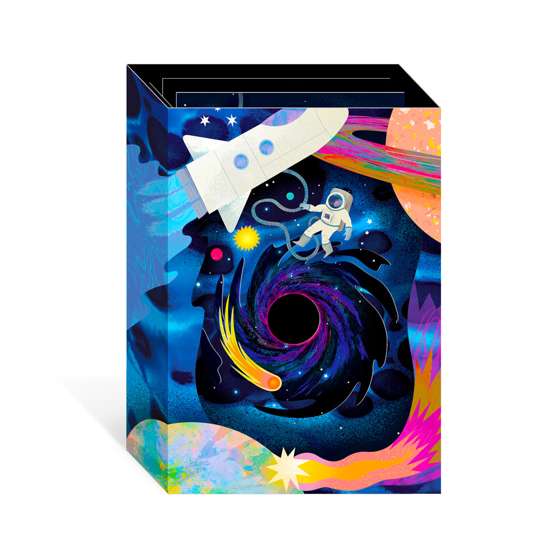 Astronaut Greeting Card (3D) (13680) - ** Free Display Item **