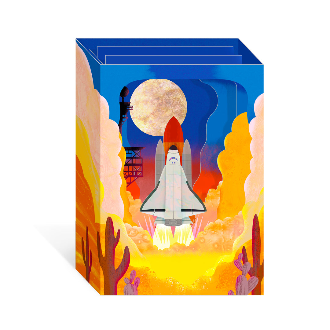Space Shuttle Greeting Card (3D) (13681) - ** Free Display Item **