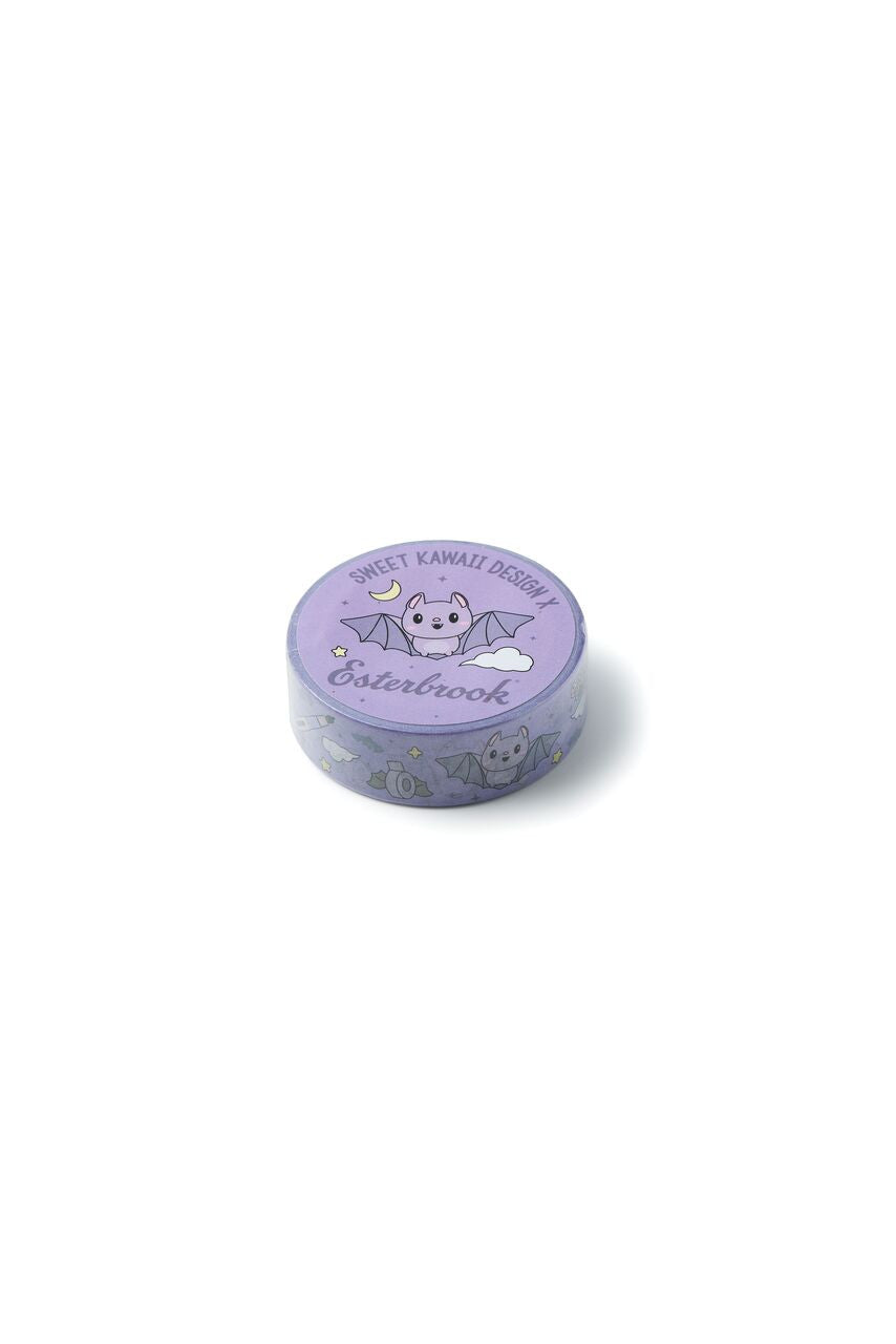 Esterbrook Simply Batty purple washi tape with bats