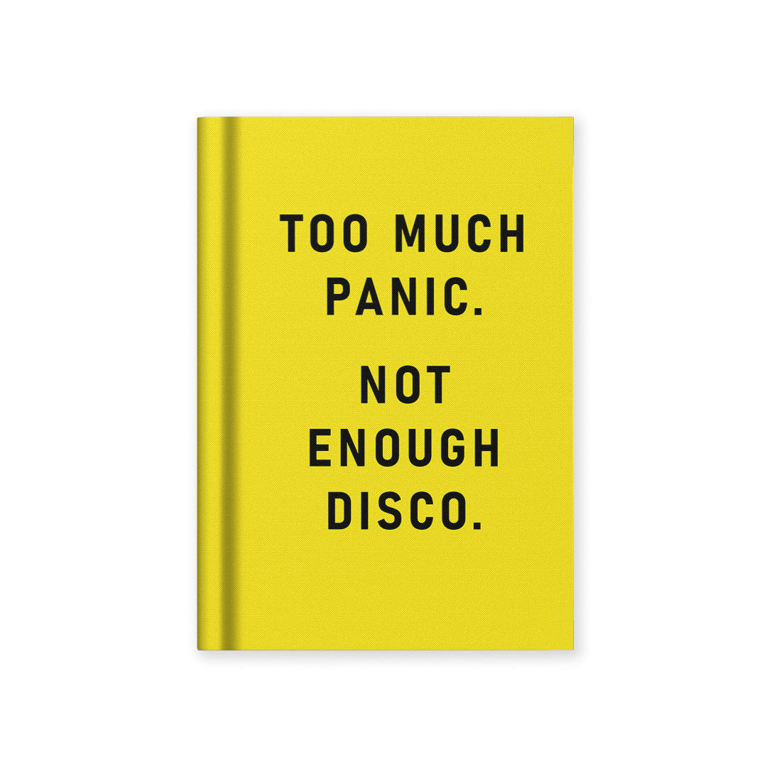 Too Much Panic, Not Enough Disco A7 Fabric Hardback Notebook (13280)