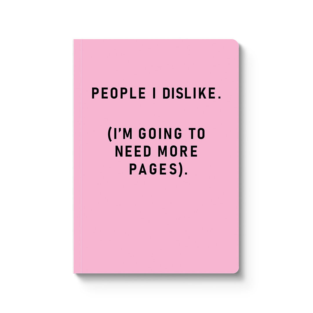 People I Dislike Paperback Notebook (A5) (14003)