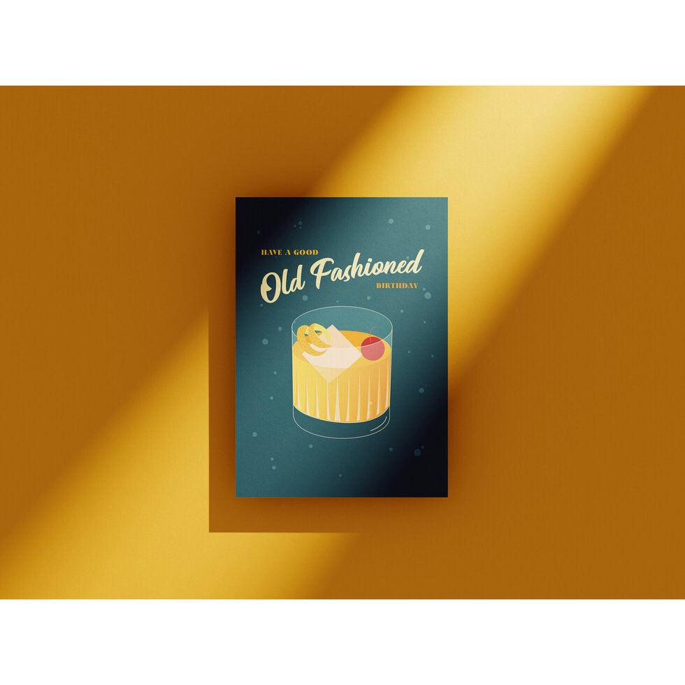 Dancing In The Rain Old Fashioned Birthday Greetings Card by Heyyy