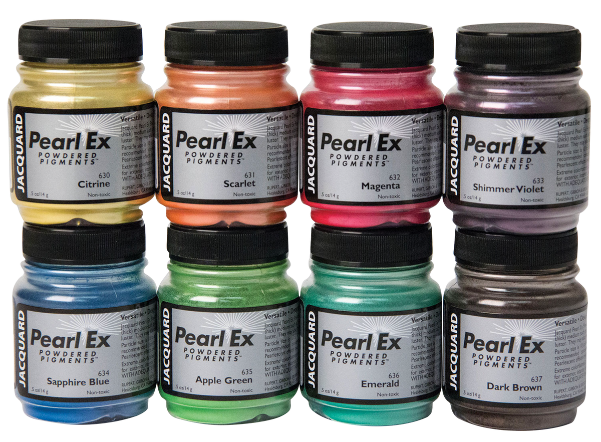 Jacquard Pearl Ex 8 Colour Sampler – 14g Jars