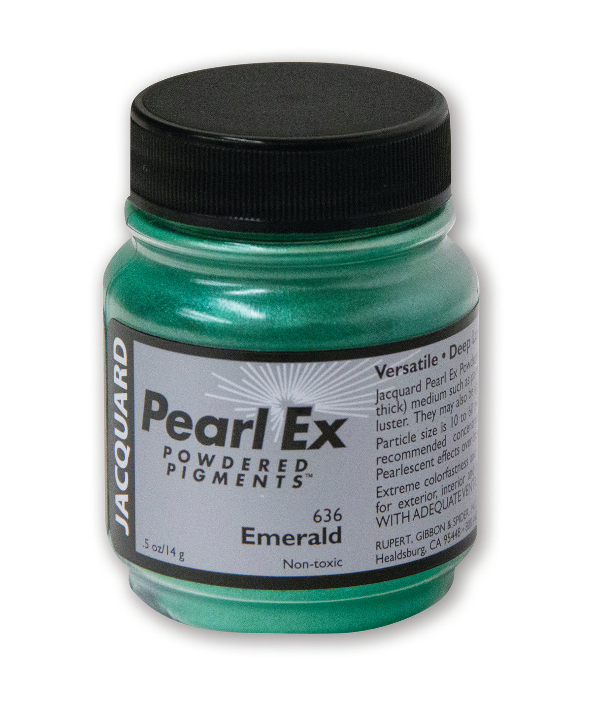 Jacquard Pearl Ex Pigment Powder 14g – Emerald (636)