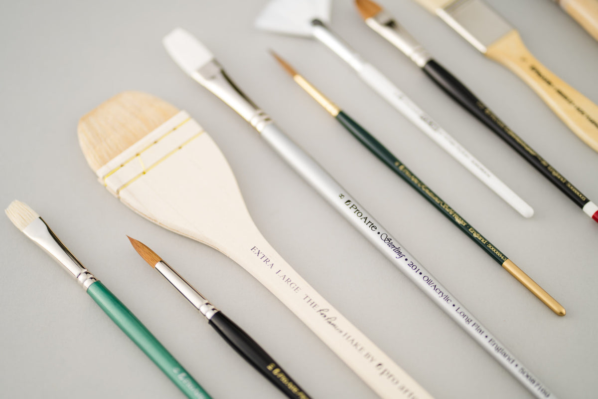 Pro Arte Sterling Acrylix Long Flat Oil & Acrylic Brush