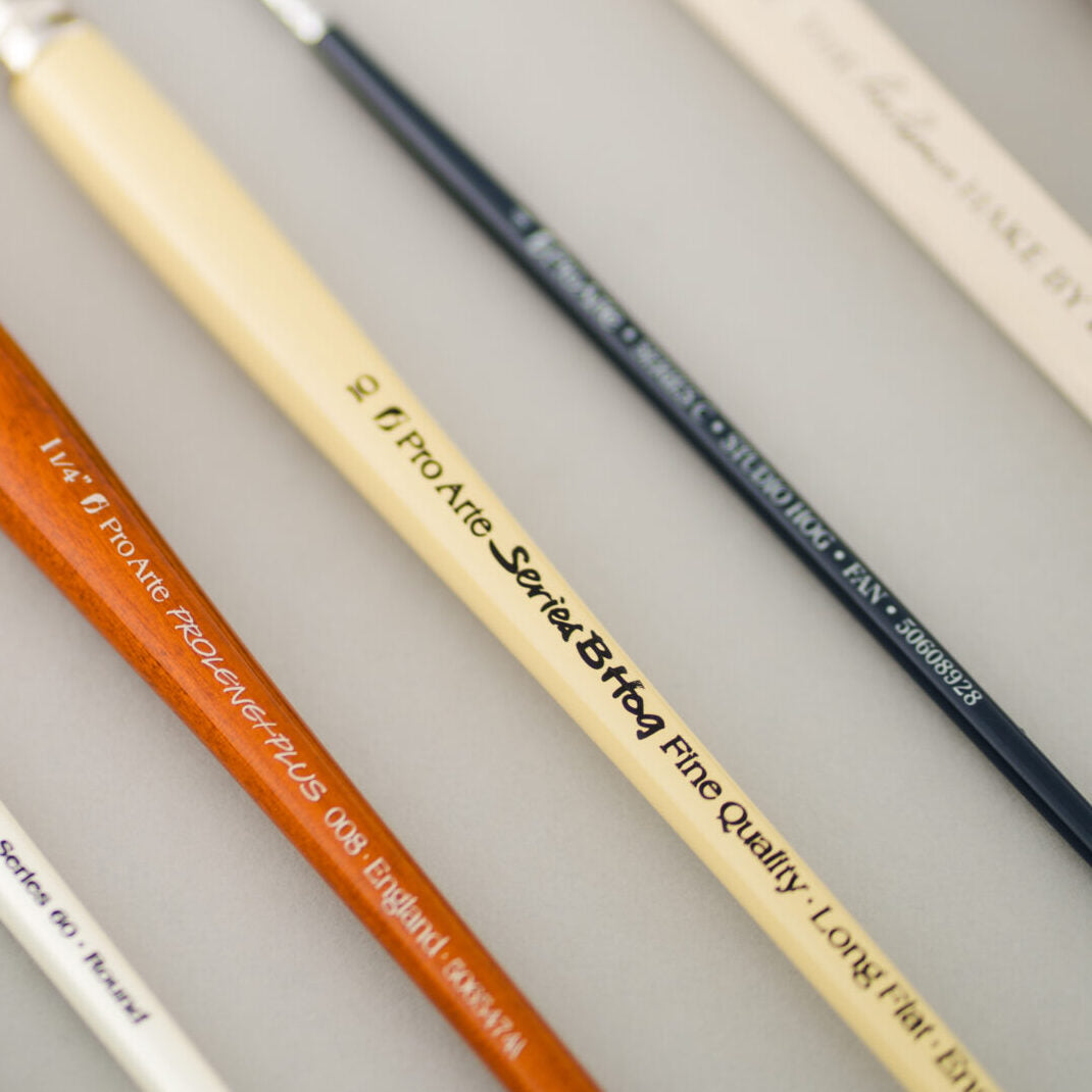 Pro Arte Series B Hog Long Flat Oil Brush