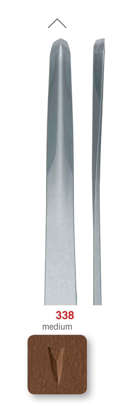 RGM Professional Lino Tool No. 338 – V Tool, Flat, Medium