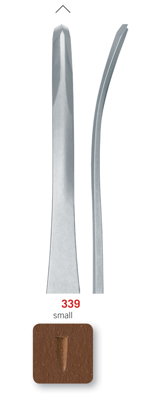 RGM Professional Lino Tool No. 339 – V Tool, Curved, Small