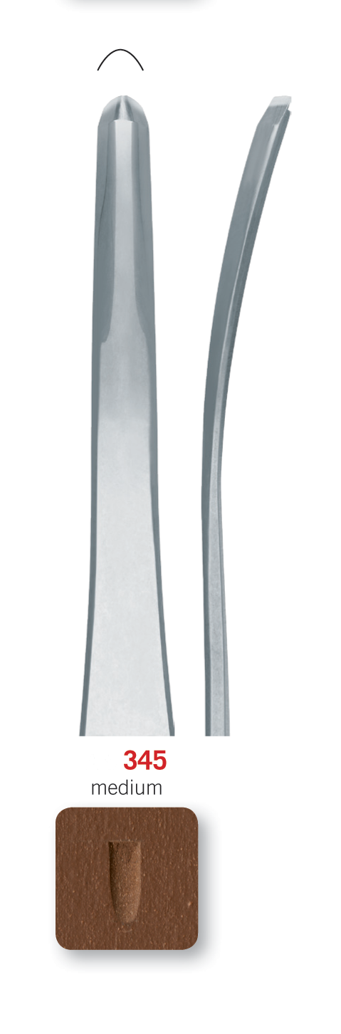 RGM Professional Lino Tool No. 345 – U Tool, Curved, Medium