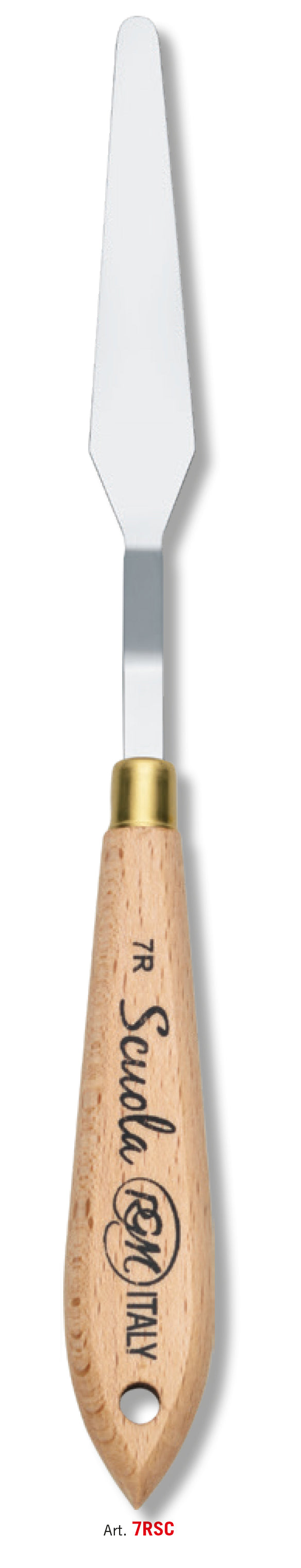 RGM Scuola Student Palette Knife, Wooden Handle – No. 7R