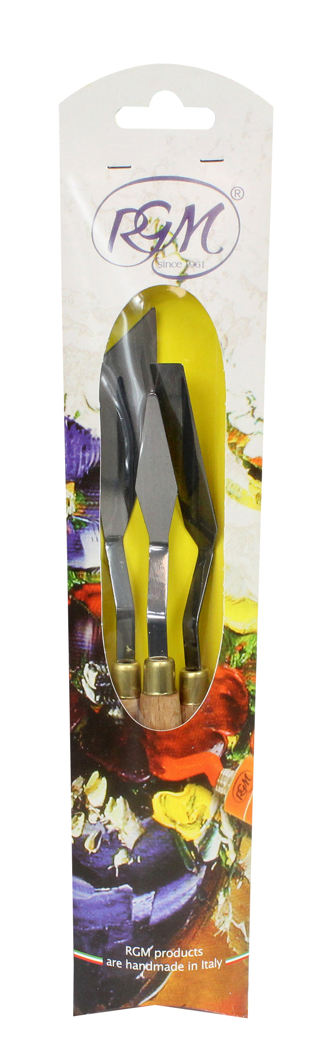 RGM Scuola Student Palette Knife Set of 3, Wooden Handle