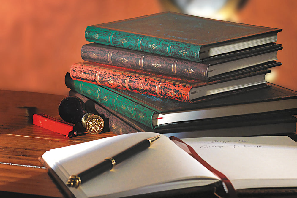 Paperblanks Riviera Bold A5 Cahier Notebook – Plain – design detail