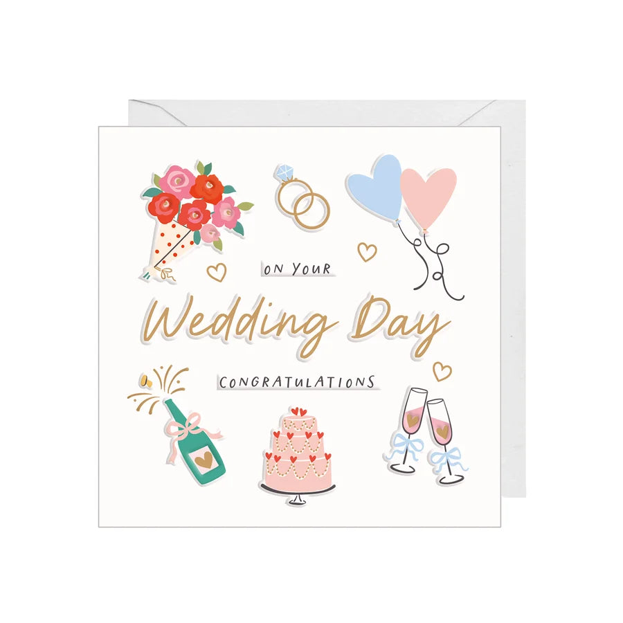 Wedding Day Congratulations Greetings Card