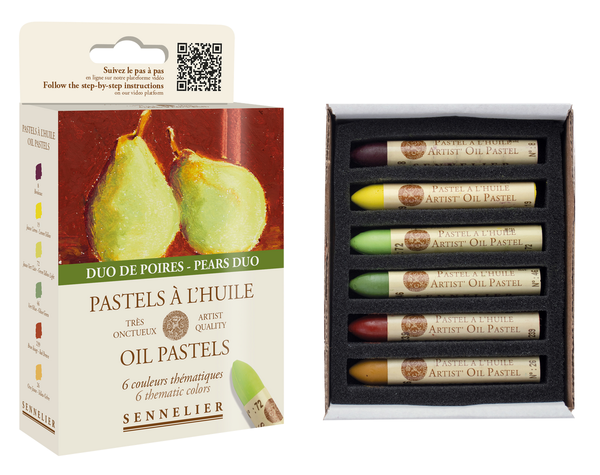 Sennelier Oil Pastel Set of 6 – Pears Duo