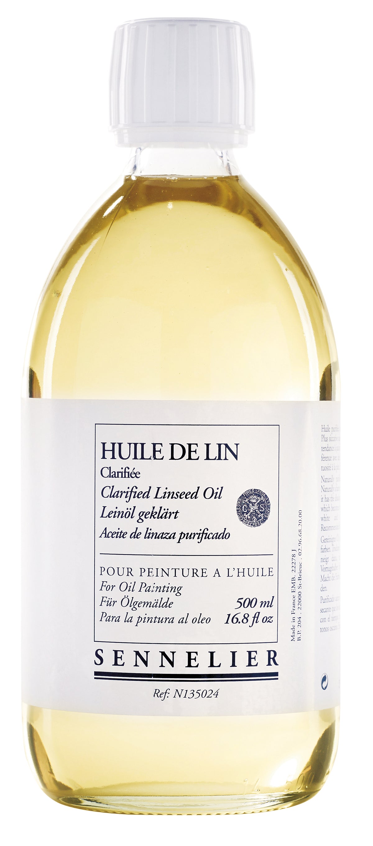 Sennelier Clarified Linseed Oil – 500ml