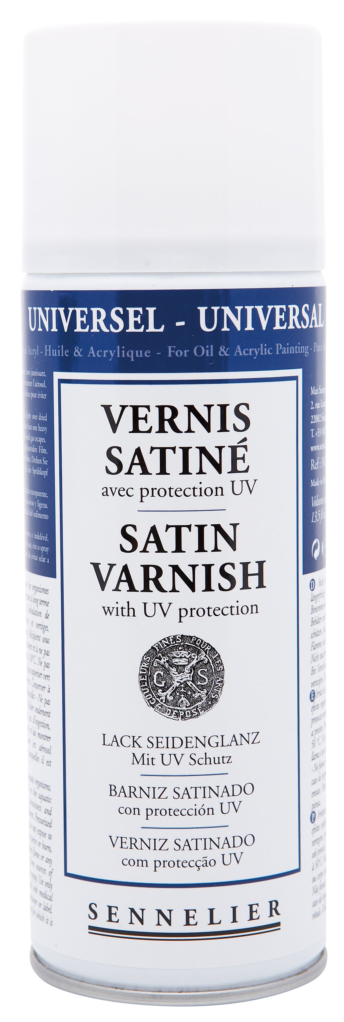 Sennelier Satin Painting Varnish – 400ml Aerosol