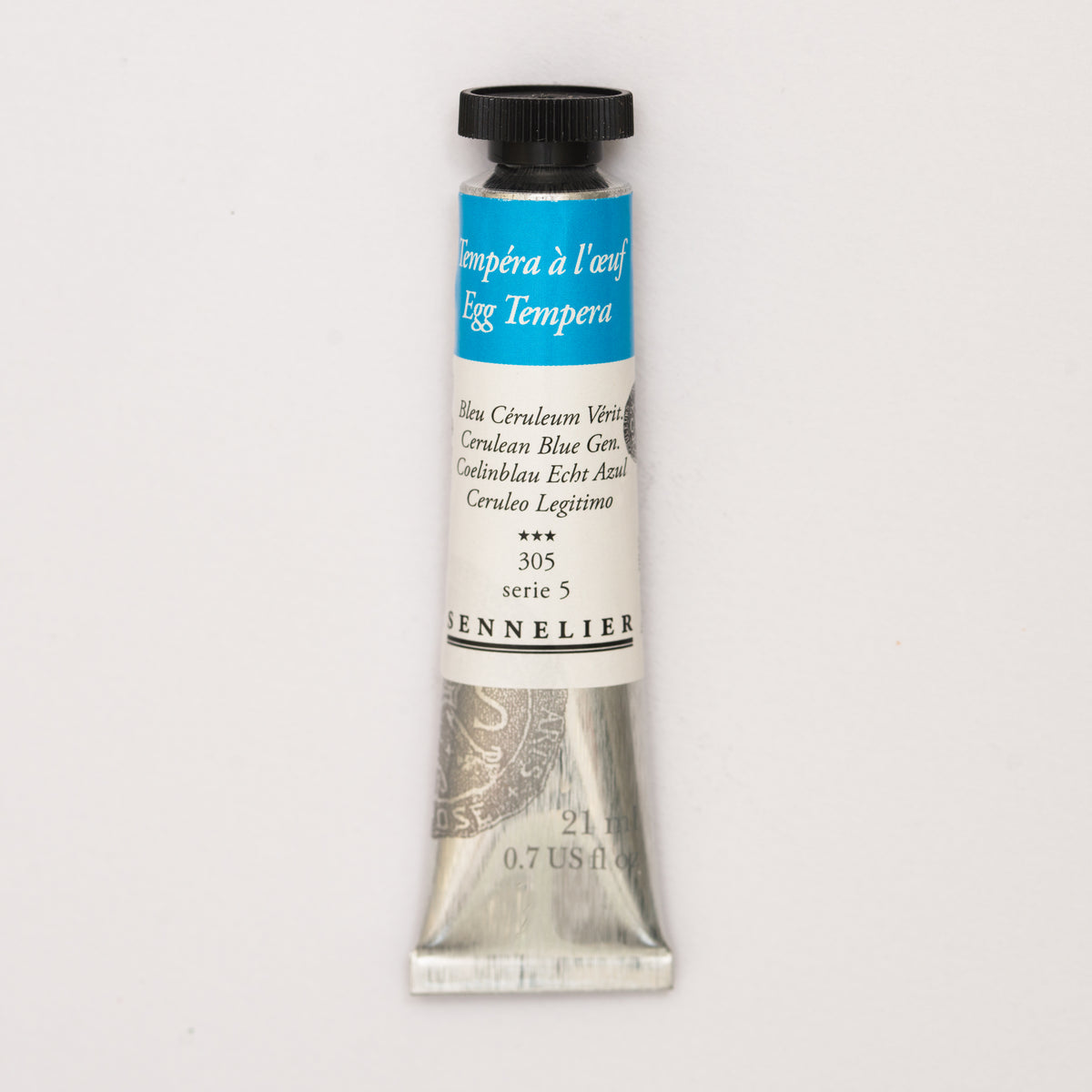 Sennelier Egg Tempera 21ml – Cerulean Blue 305