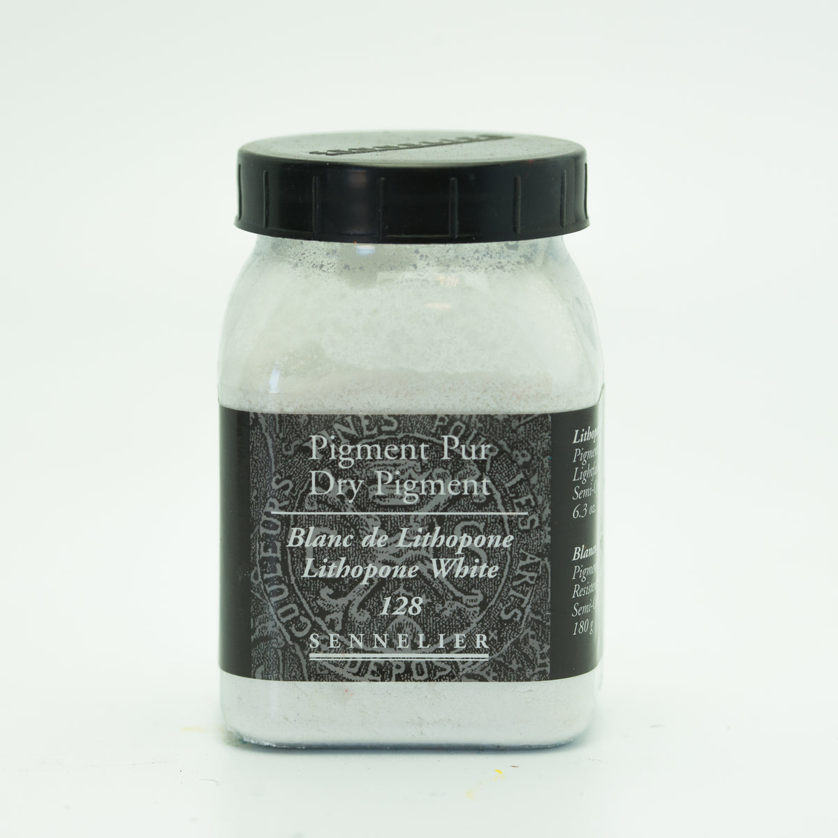 Sennelier Pure Pigment 180g Jar – Lithopone White 128