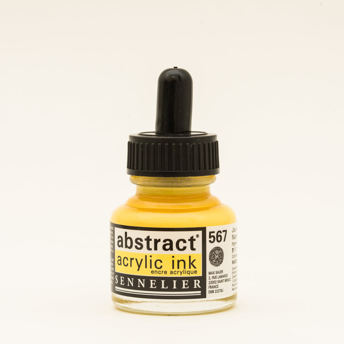 Sennelier Abstract Acrylic Ink 30ml – Naples Yellow 567