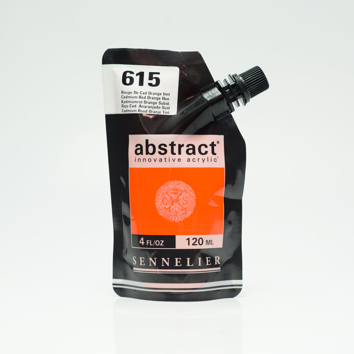 Sennelier Abstract Acrylic 120ml – Cadmium Red Orange Hue 615