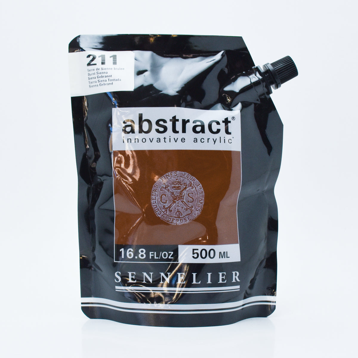 Sennelier Abstract Acrylic 500ml – Burnt Sienna 211