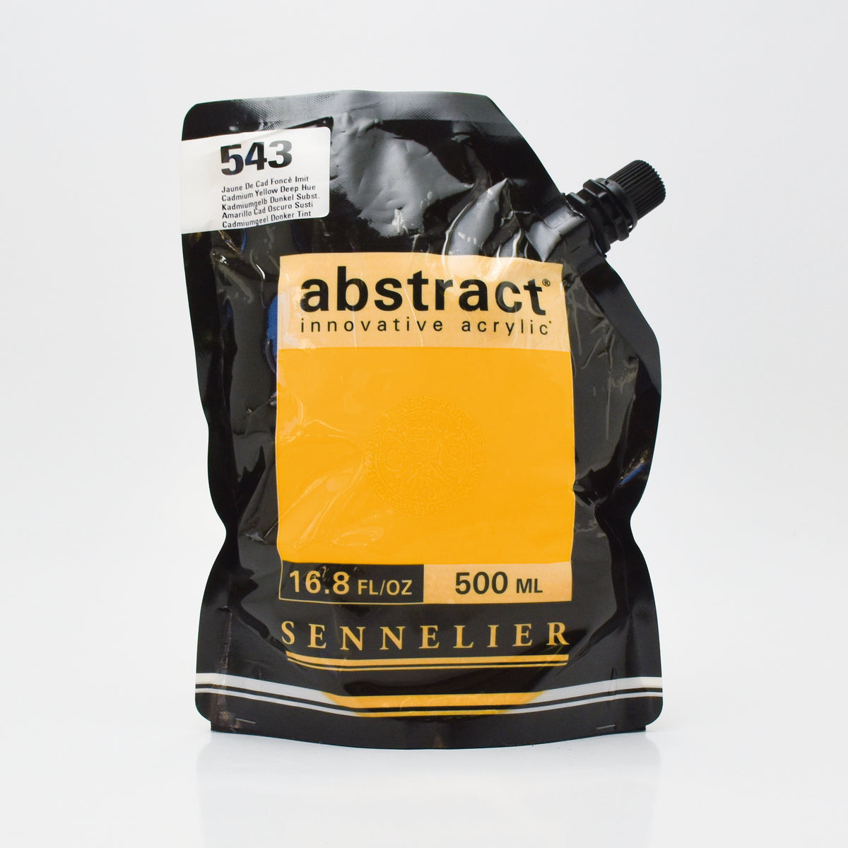 Sennelier Abstract Acrylic 500ml – Cadmium Yellow Deep Hue 543