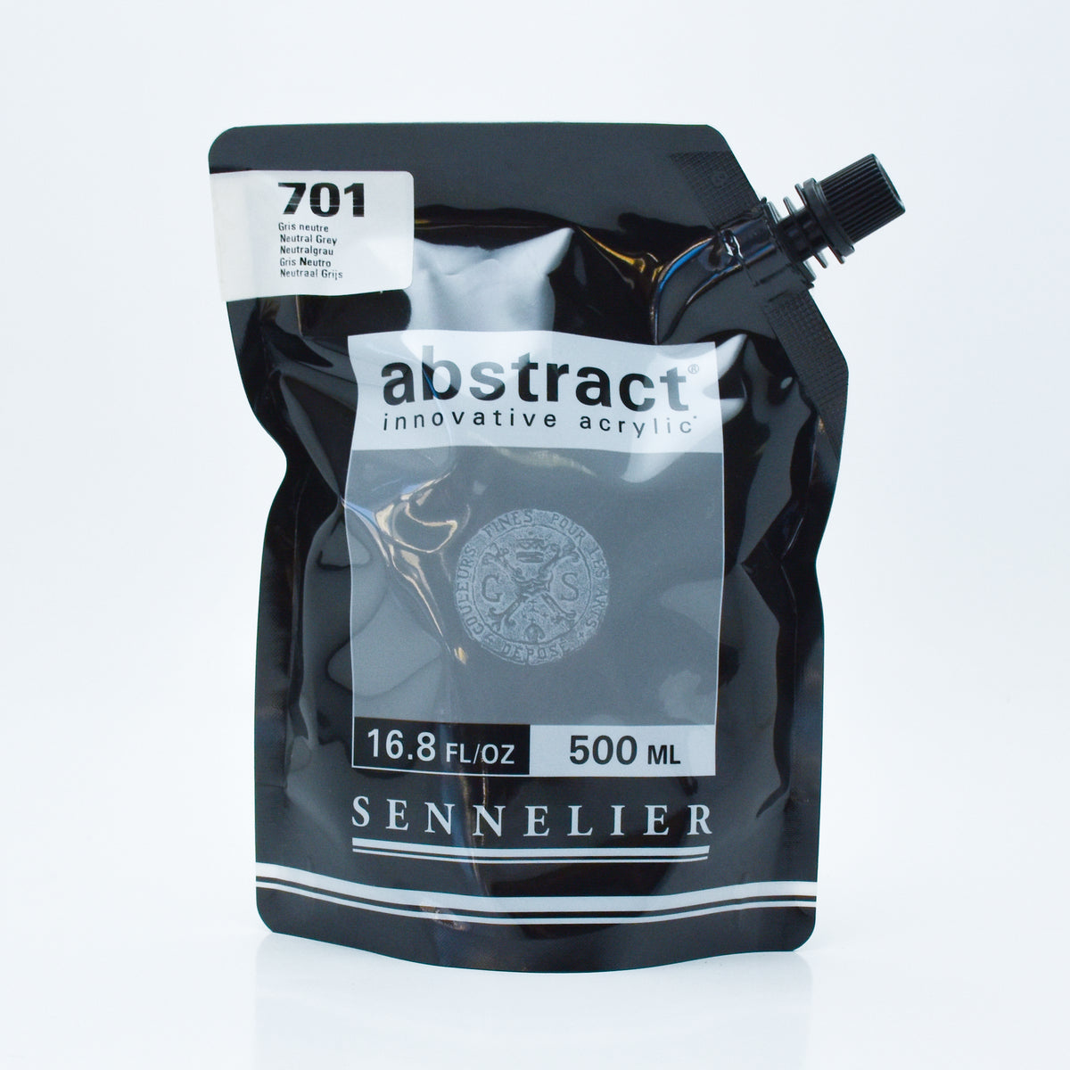 Sennelier Abstract Acrylic 500ml – Neutral Grey 701