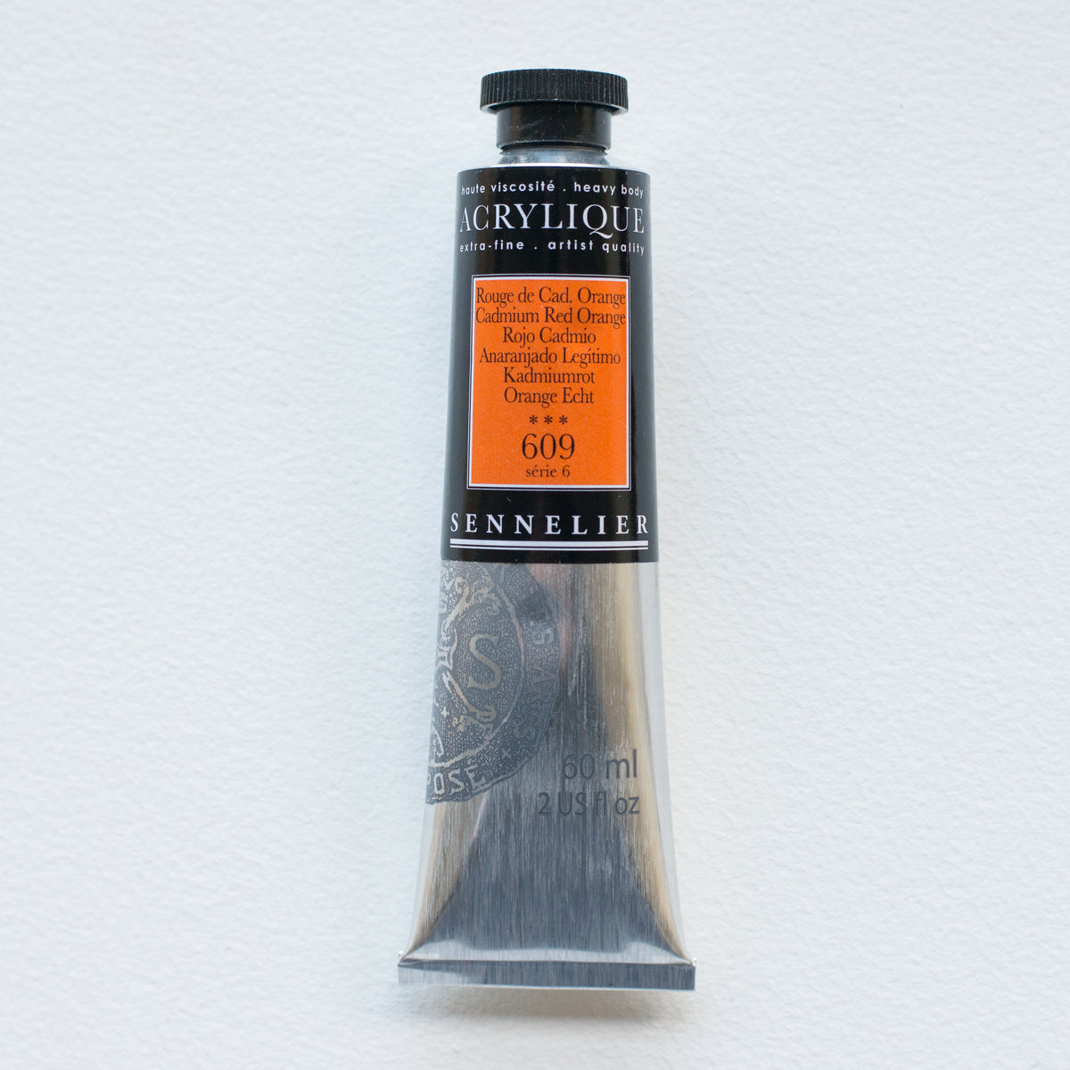 Sennelier Artist Acrylic 60ml – Cadmium Red Orange 609