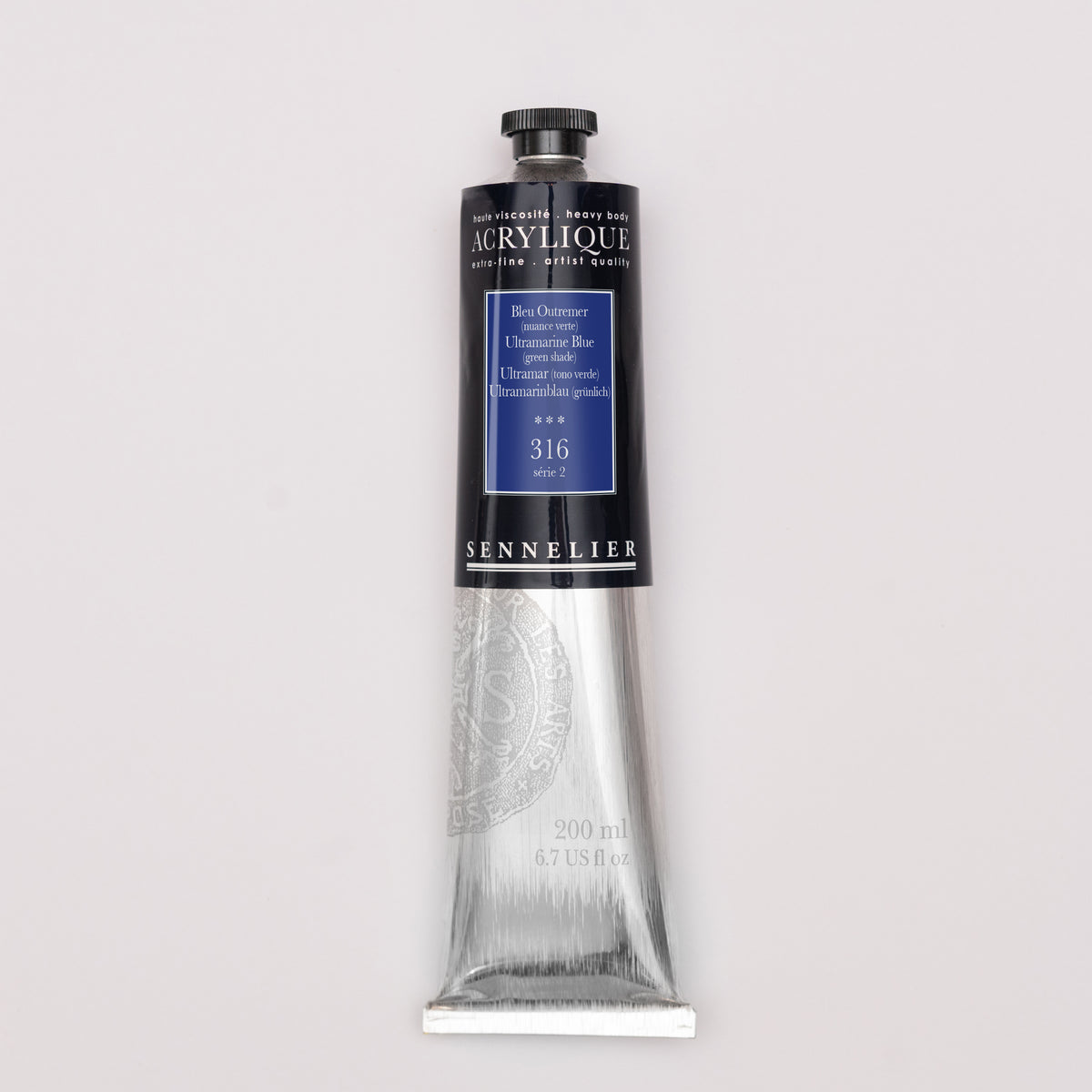 Sennelier Artist Acrylic 200ml – Ultramarine Blue (Green Shade) 316