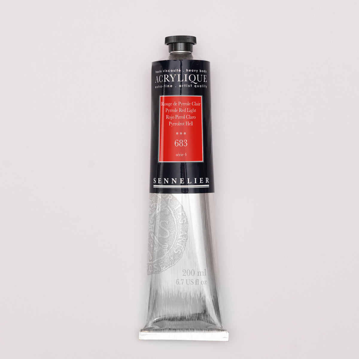 Sennelier Artist Acrylic 200ml – Pyrrole Red Light 683