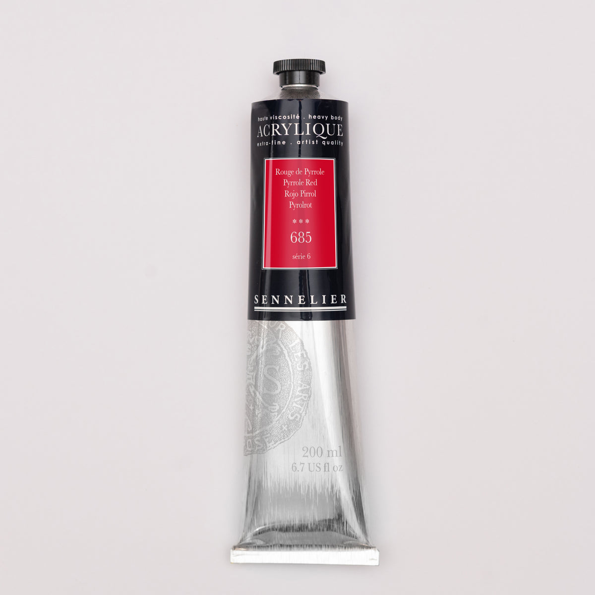 Sennelier Artist Acrylic 200ml – Pyrrole Red 685