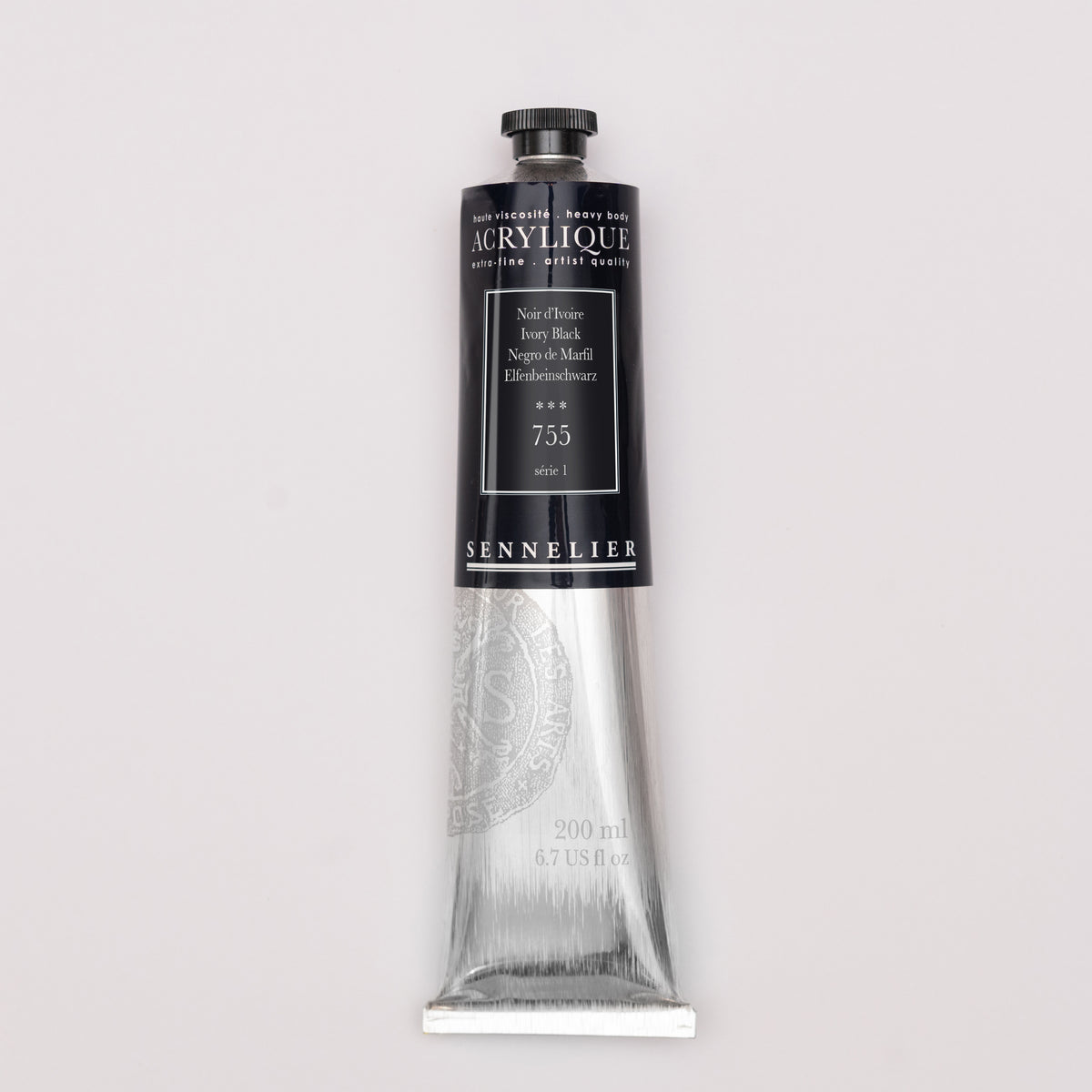 Sennelier Artist Acrylic 200ml – Ivory Black 755