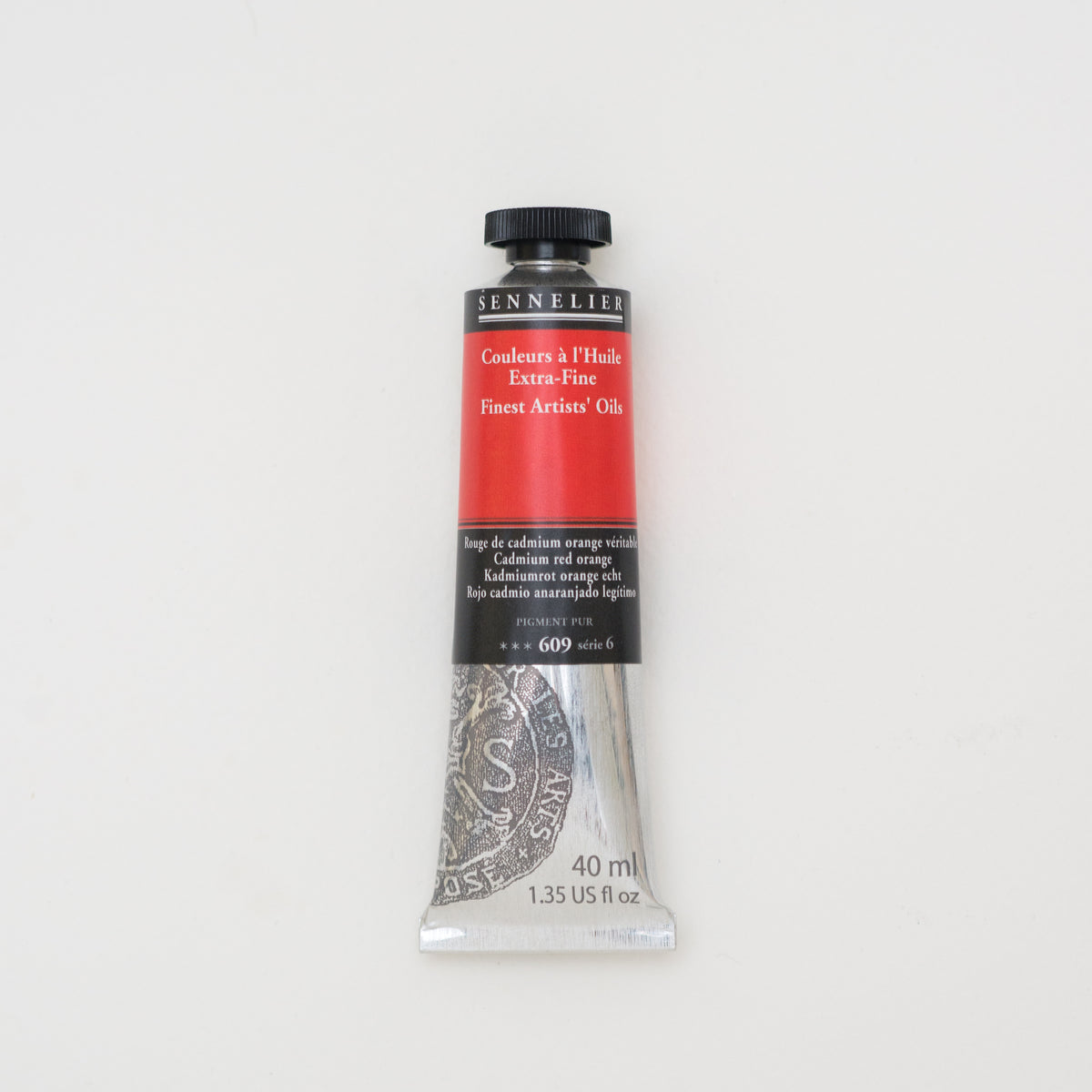 Sennelier Artist Extra-Fine Oil Colour 40ml – Cadmium Red Orange 609