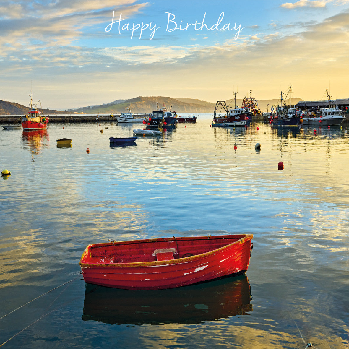 Harbour, Early Morning Photographic Card by Scott Morrish