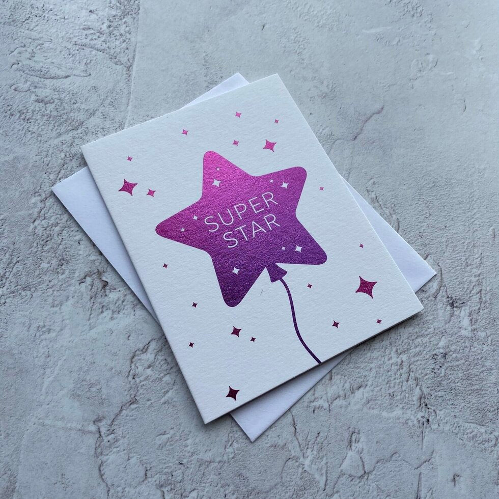 Sendtiments Superstar Mini Greetings Card by Heyyy