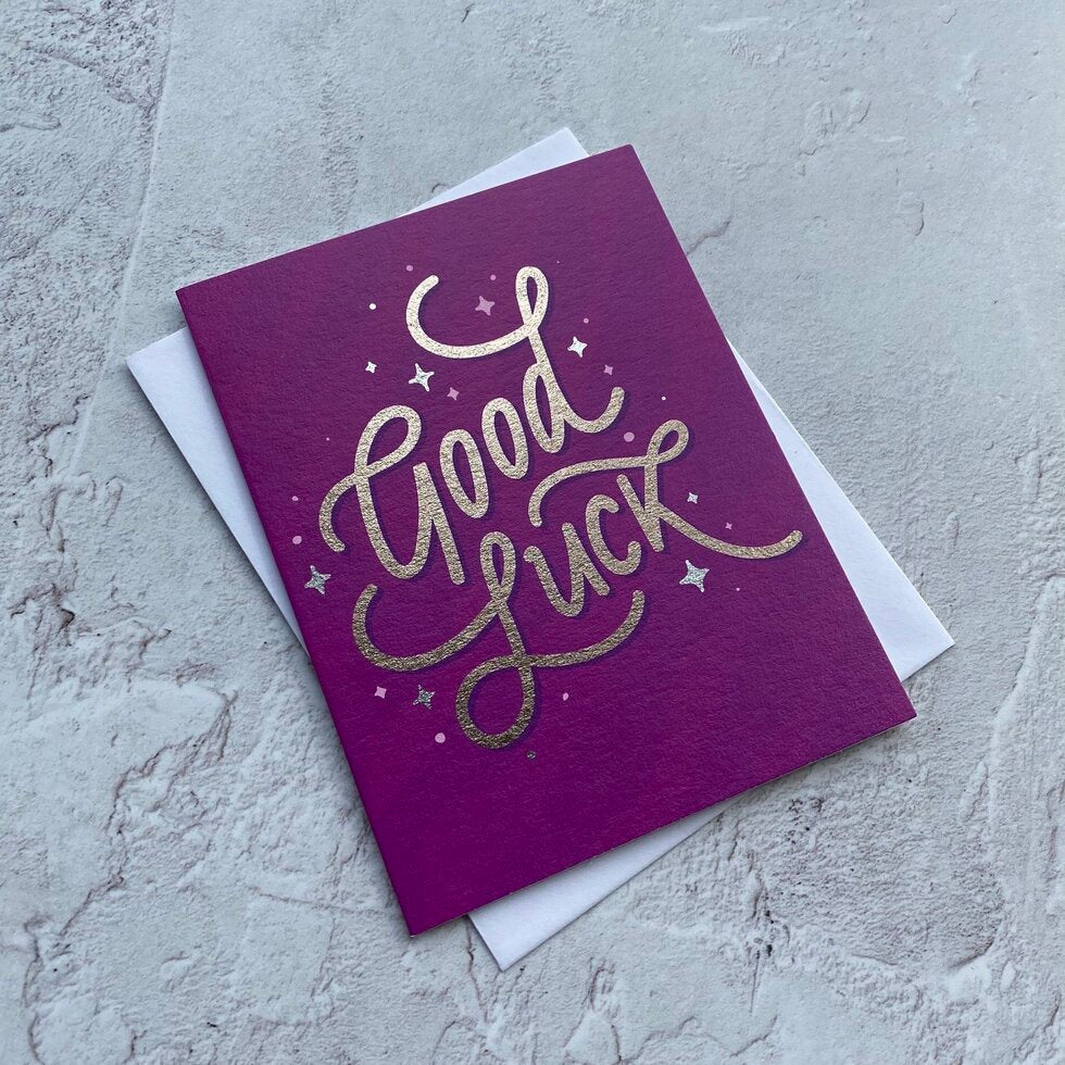 Sendtiments Good Luck! Mini Greetings Card by Heyyy