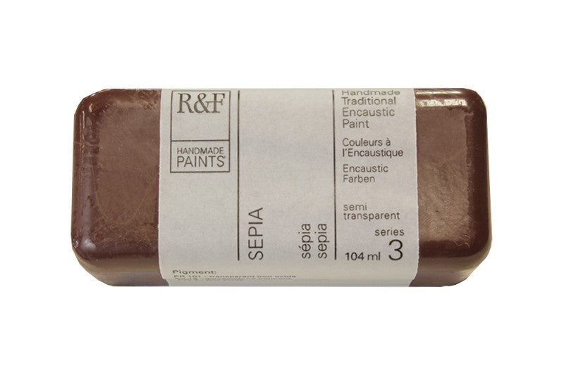 R&F Encaustic Paint 104ml – Sepia
