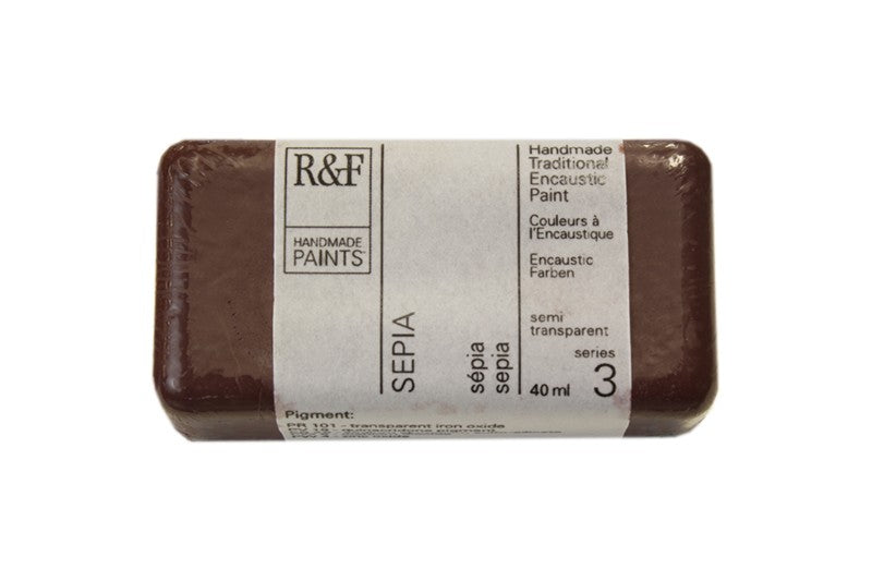 R&F Encaustic Paint 40ml – Sepia
