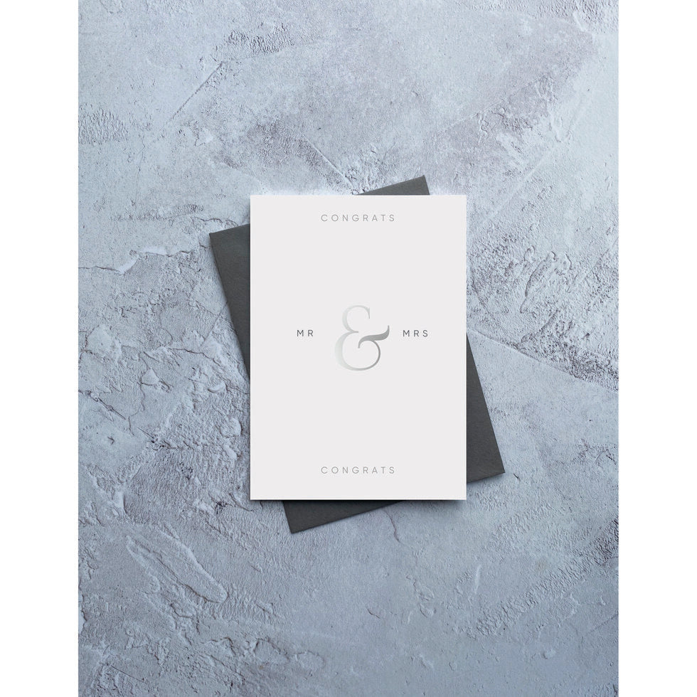 Type Dreams Mr & Mrs Wedding Card by Heyyy