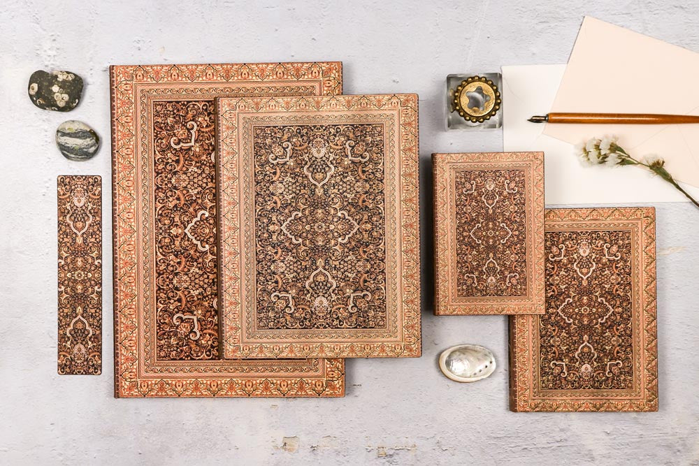 Paperblanks Terrene Midi Hardback Journal – Lined, 144 Pages – design detail