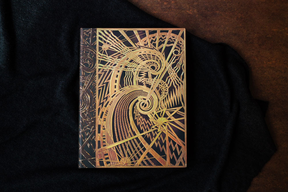 Paperblanks The Chanin Spiral Hardback Guest Book – Plain, 144 Pages – design detail