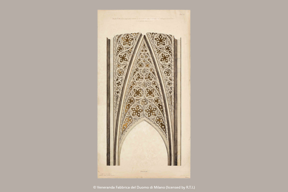 Paperblanks Vault of the Milan Cathedral Cotton Tote Bag – design detail